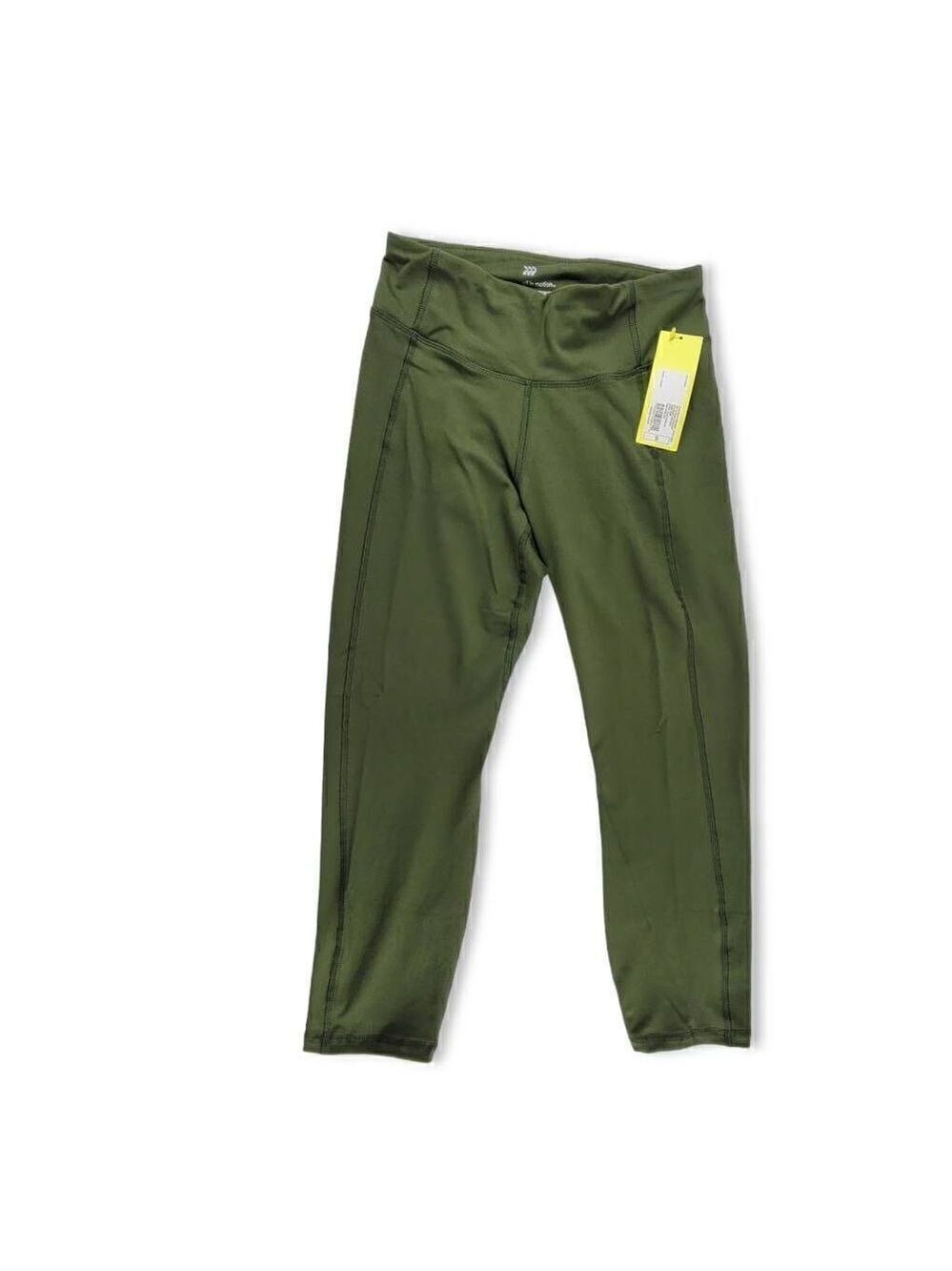 All In Motion Green Mid Rise Cropped Leggings Small